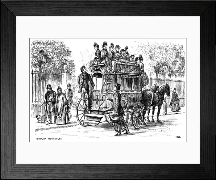 Framed Print : Tempora Mutantur!, 1886 (1891). Artist: George du Maurier Framed Print : Tempora Mutantur!, 1886 (1891). Artist: George du Maurier