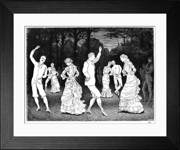 Framed Print : A Brilliant Idea, 1881 (1891). Artist: George du Maurier Framed Print : A Brilliant Idea, 1881 (1891). Artist: George du Maurier