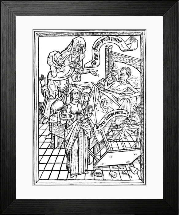 Framed Print : Temptation to Impatience, c1465 (1964) Framed Print : Temptation to Impatience, c1465 (1964)