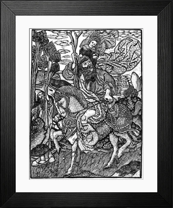 Framed Print : St Christopher on horseback, 1964 Framed Print : St Christopher on horseback, 1964