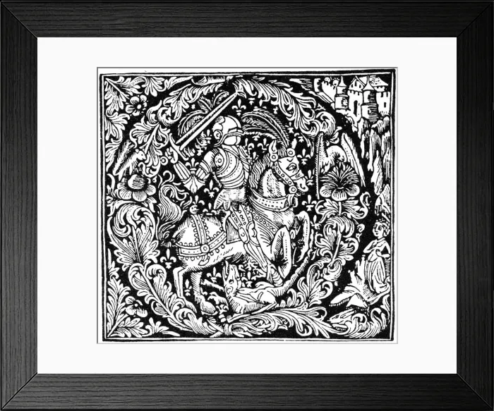 Framed Print : Initial Q, 1490 (1964) Framed Print : Initial Q, 1490 (1964)