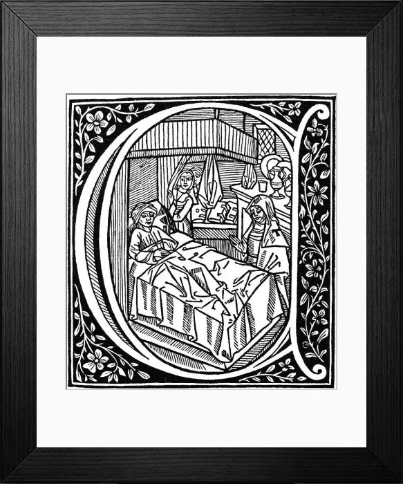 Framed Print : Illustration from Boethius De Consolatione Philosophiae, 1498 (1964) Framed Print : Illustration from Boethius De Consolatione Philosophiae, 1498 (1964)