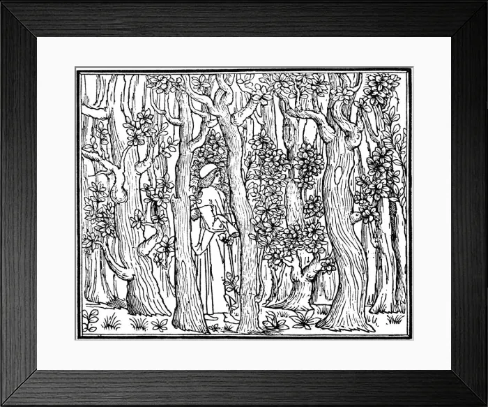 Framed Print : The Lover in the Wood, 1499 (1964) Framed Print : The Lover in the Wood, 1499 (1964)
