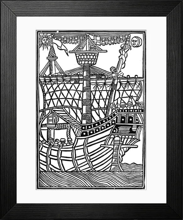 Framed Print : Spanish caravel, 1439 (1964) Framed Print : Spanish caravel, 1439 (1964)