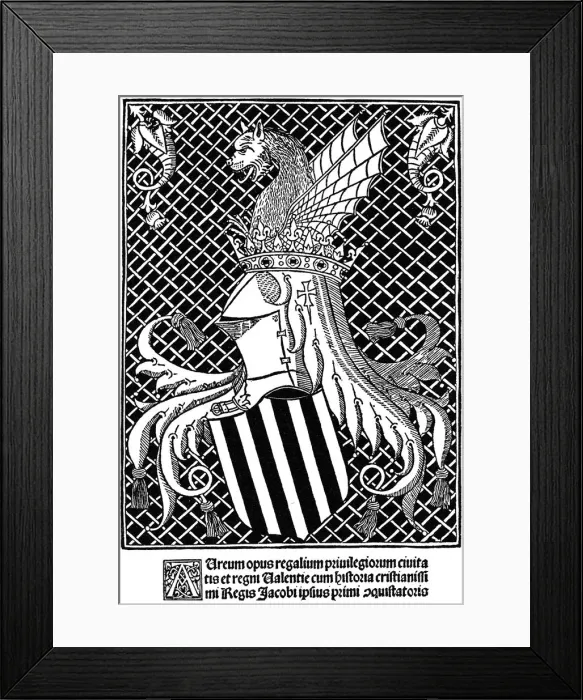 Framed Print : Title page to the Aureum Opus, 1515 (1964) Framed Print : Title page to the Aureum Opus, 1515 (1964)