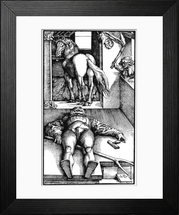 Framed Print : Bewitched Groom (Sleeping Groom and a Sorceress), 1544 (1964) Framed Print : Bewitched Groom (Sleeping Groom and a Sorceress), 1544 (1964)