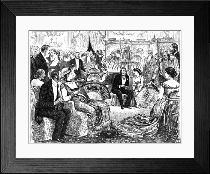 Framed Print : Circumstantial Evidence, 1879 (1891). Artist: George du Maurier Framed Print : Circumstantial Evidence, 1879 (1891). Artist: George du Maurier