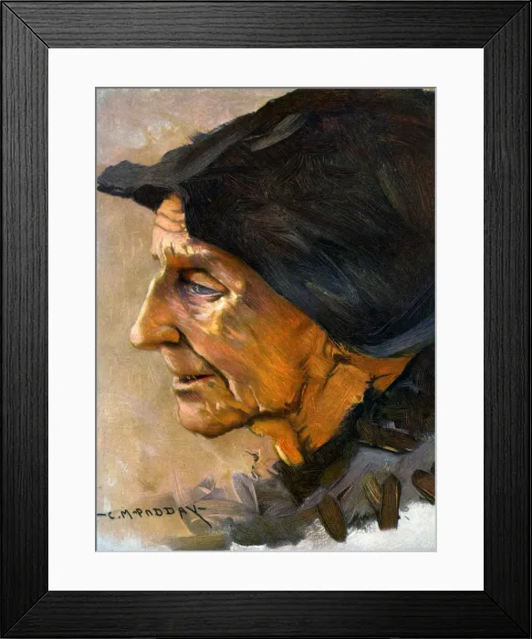 Framed Print : Study of a Head, 1906. Artist: Charles Padday Framed Print : Study of a Head, 1906. Artist: Charles Padday