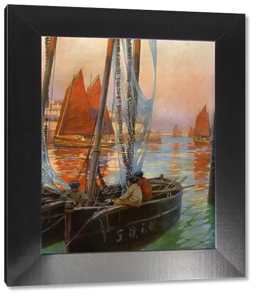 Brest Fishing Boats, 1907. Artist: Charles Padday