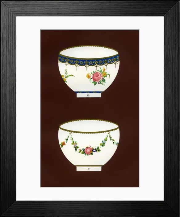 Framed Print : Derby patterns, 1876. Artist: Hall & England Framed Print : Derby patterns, 1876. Artist: Hall & England