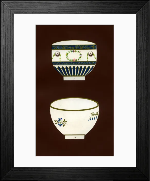 Framed Print : Derby patterns, 1876. Artist: Hall & England Framed Print : Derby patterns, 1876. Artist: Hall & England