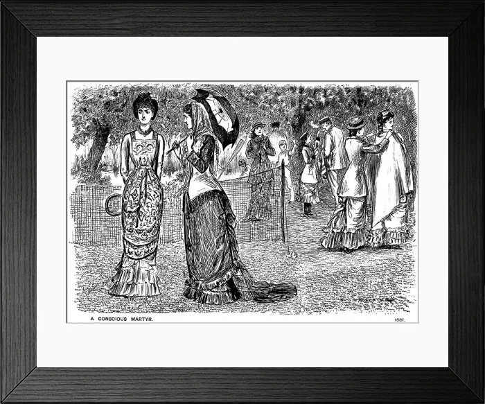Framed Print : A Conscious Martyr, 1881 (1891). Artist: George du Maurier Framed Print : A Conscious Martyr, 1881 (1891). Artist: George du Maurier
