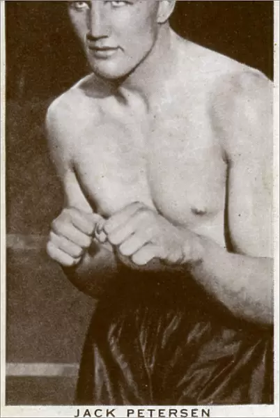 Jack Petersen, Welsh boxer, 1938