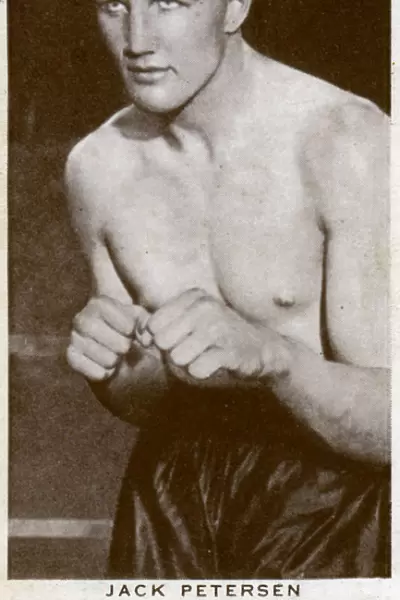 Jack Petersen, Welsh boxer, 1938