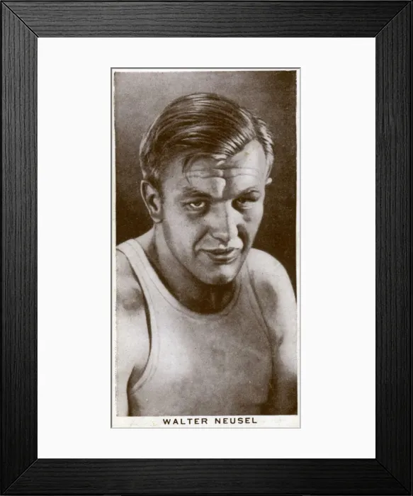 Framed Print : Walter Neusel, German boxer, 1938 Framed Print : Walter Neusel, German boxer, 1938