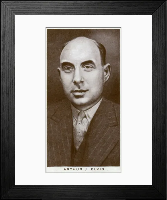 Framed Print : Arthur J Elvin, British boxing promoter, 1938 Framed Print : Arthur J Elvin, British boxing promoter, 1938