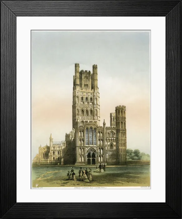 Framed Print : Ely Cathedral, Cambridgeshire, c1870. Artist: WL Walton Framed Print : Ely Cathedral, Cambridgeshire, c1870. Artist: WL Walton