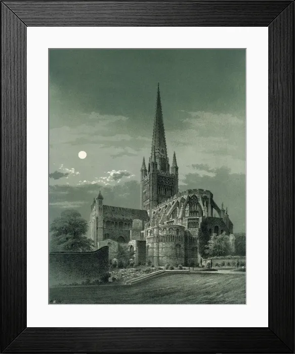 Framed Print : Norwich Cathedral, Norfolk, c1870. Artist: WL Walton Framed Print : Norwich Cathedral, Norfolk, c1870. Artist: WL Walton