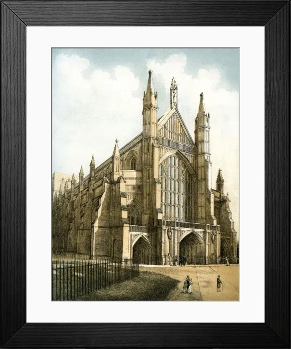 Framed Print : Winchester Cathedral, Hampshire, c1870. Artist: Stannard & Son Framed Print : Winchester Cathedral, Hampshire, c1870. Artist: Stannard & Son