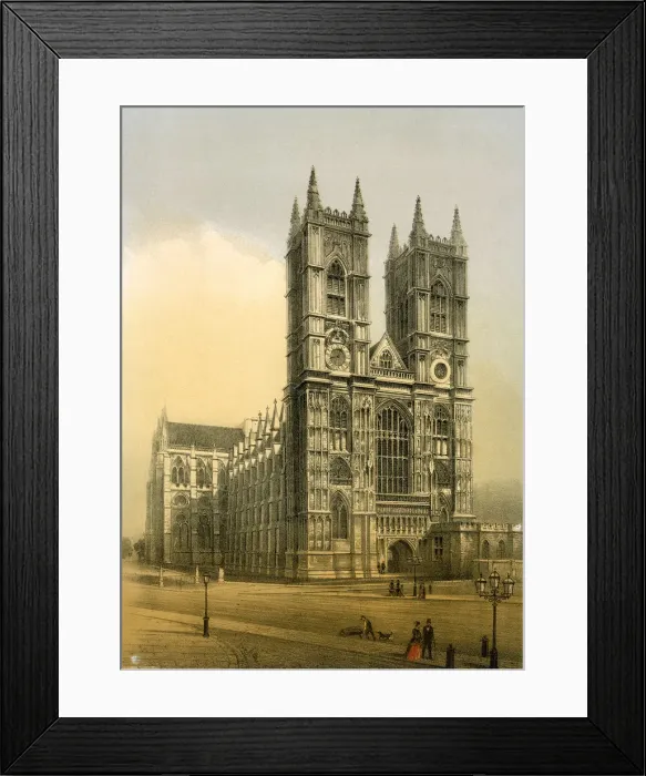 Framed Print : Westminster Abbey, London, c1870. Artist: WL Walton Framed Print : Westminster Abbey, London, c1870. Artist: WL Walton