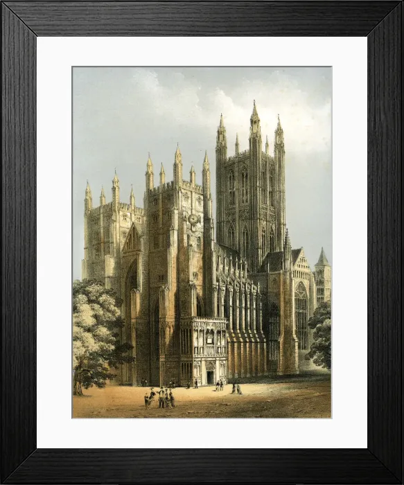 Framed Print : Canterbury Cathedral, Kent, c1870. Artist: WL Walton Framed Print : Canterbury Cathedral, Kent, c1870. Artist: WL Walton