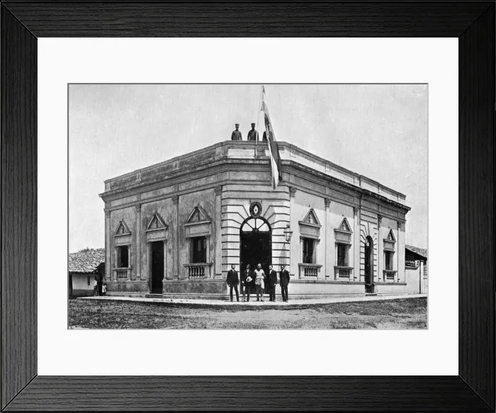 Framed Print : Police magistrates office, Carapegua, Paraguay, 1911 Framed Print : Police magistrates office, Carapegua, Paraguay, 1911