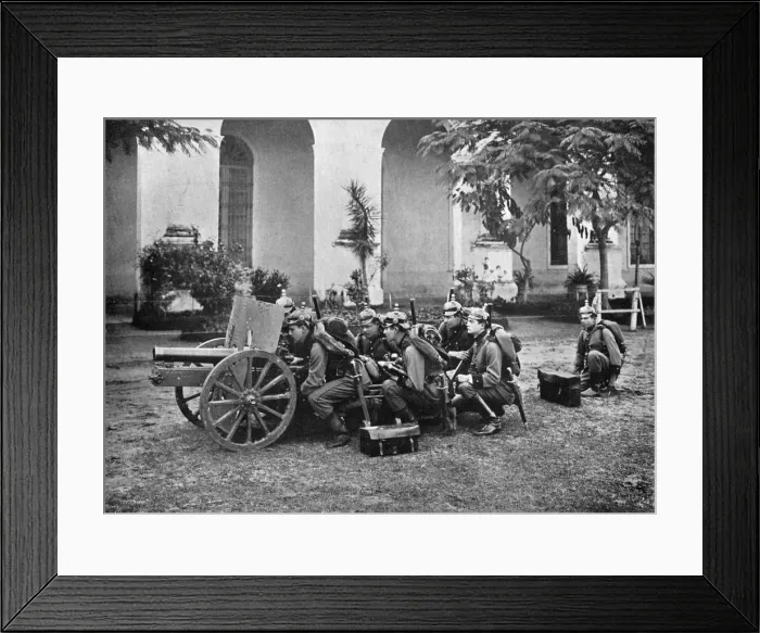 Framed Print : Paraguayan artillery, Paraguay, 1911 Framed Print : Paraguayan artillery, Paraguay, 1911