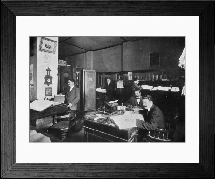 Framed Print : Offices of Perez and Sanjurio, importers and exporters, Asuncion, Paraguay, 1911 Framed Print : Offices of Perez and Sanjurio, importers and exporters, Asuncion, Paraguay, 1911