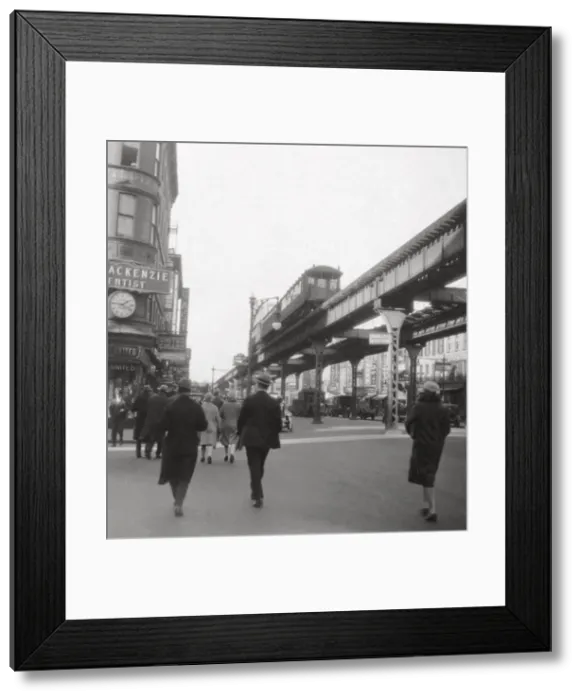 Framed Print : Flatbush Avenue, New York City, USA, 20th century. Artist: J Dearden Holmes Framed Print : Flatbush Avenue, New York City, USA, 20th century. Artist: J Dearden Holmes