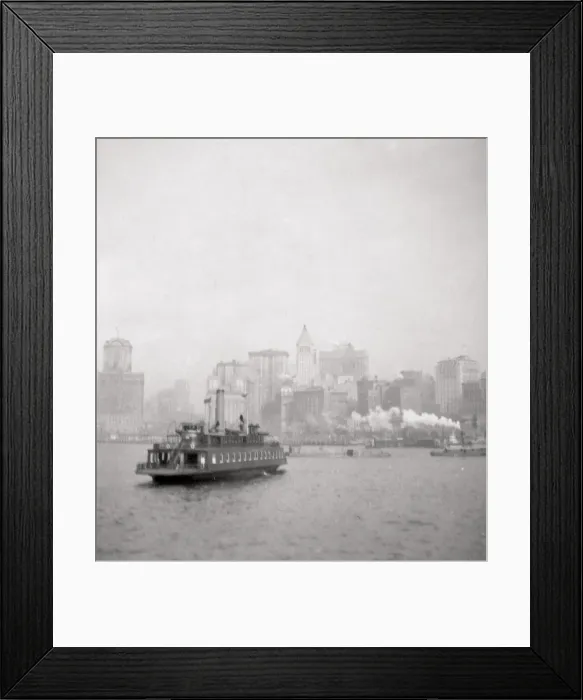 Framed Print : New York City from the river, USA, 20th century. Artist: J Dearden Holmes Framed Print : New York City from the river, USA, 20th century. Artist: J Dearden Holmes