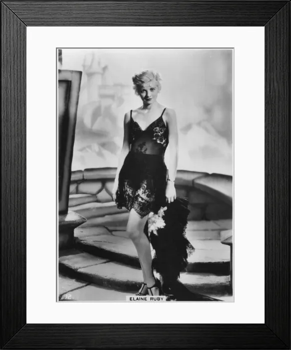 Framed Print : Elaine Ruby, c1938