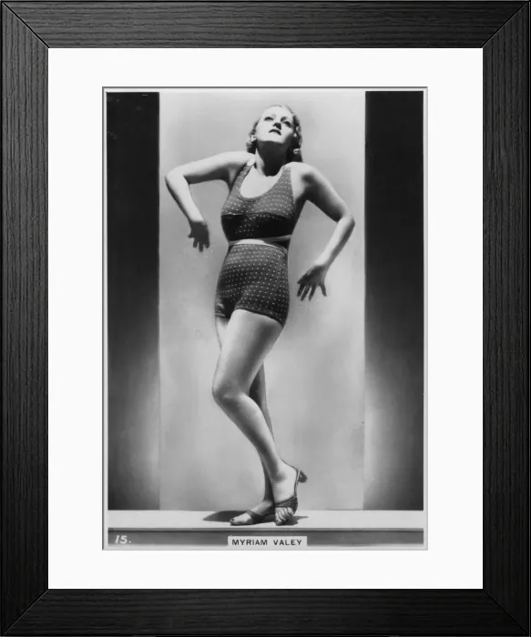 Framed Print : Myriam Valey, c1938 Framed Print : Myriam Valey, c1938