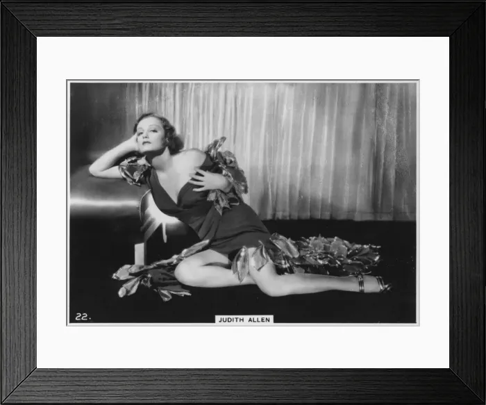 Framed Print : Judith Allen, American film actress, c1938 Framed Print : Judith Allen, American film actress, c1938