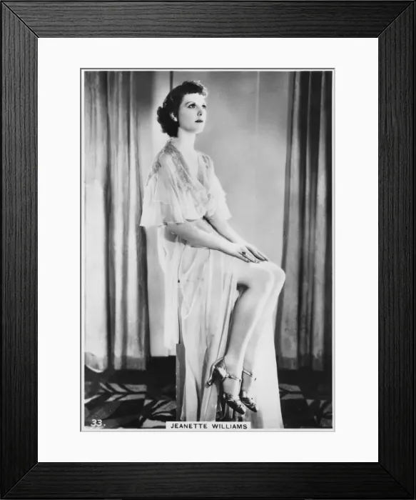 Framed Print : Jeanette Williams, c1938 Framed Print : Jeanette Williams, c1938