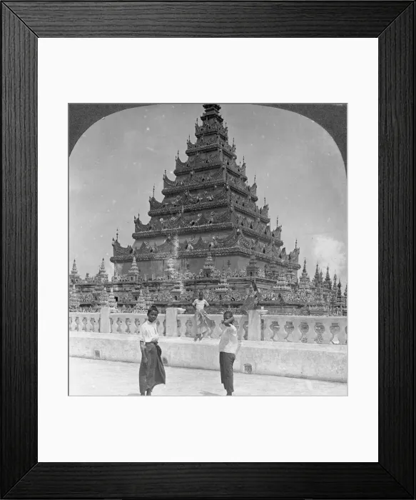 Framed Print : Arakan Pagoda, Mandalay, Burma, 1908. Artist: Stereo Travel Co Framed Print : Arakan Pagoda, Mandalay, Burma, 1908. Artist: Stereo Travel Co