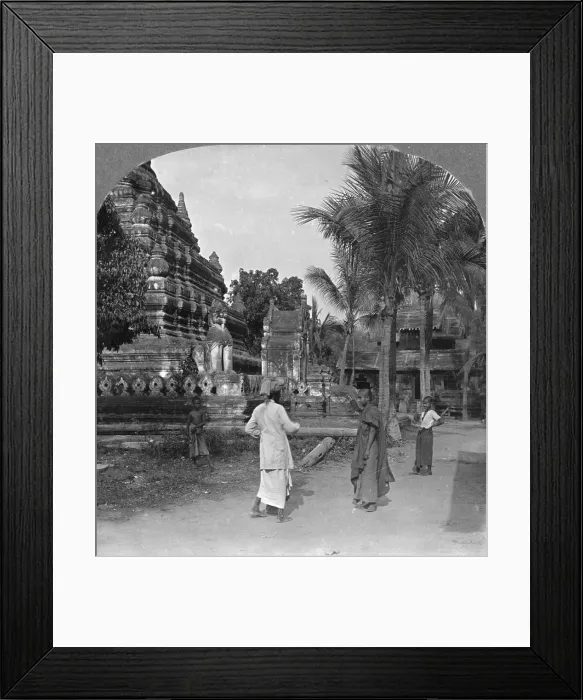 Framed Print : Amarapura, Burma, 1908. Artist: Stereo Travel Co Framed Print : Amarapura, Burma, 1908. Artist: Stereo Travel Co