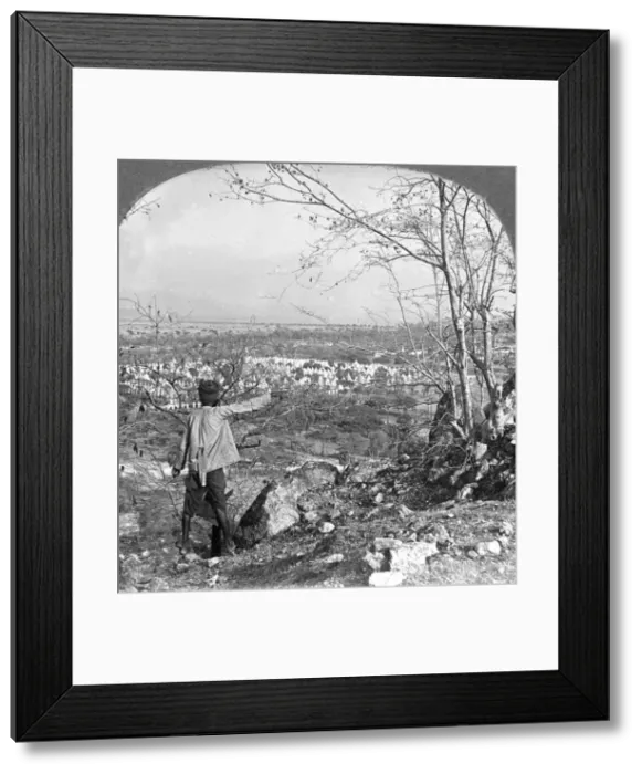 Framed Print : General view over the 450 pagodas from Mandalay Hill, Burma, 1908. Artist: Stereo Travel Co Framed Print : General view over the 450 pagodas from Mandalay Hill, Burma, 1908. Artist: Stereo Travel Co