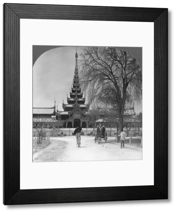Framed Print : Front view of the Royal Palace, Mandalay, Burma, 1908. Artist: Stereo Travel Co Framed Print : Front view of the Royal Palace, Mandalay, Burma, 1908. Artist: Stereo Travel Co
