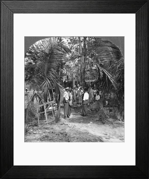 Framed Print : Schoolboys of the American Baptist Mission, Rangoon, Burma, 1908. Artist: Stereo Travel Co Framed Print : Schoolboys of the American Baptist Mission, Rangoon, Burma, 1908. Artist: Stereo Travel Co
