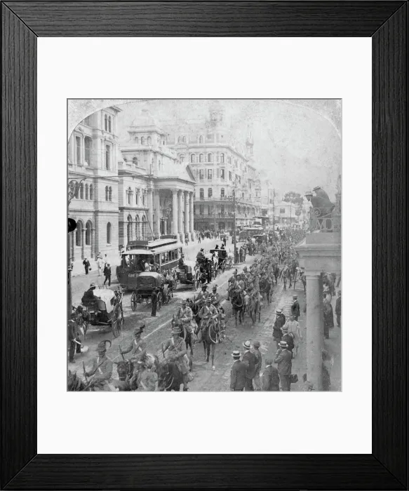 Framed Print : South African Light Horse, Cape Town, South Africa, 2nd Boer War, 1900. Artist: Underwood & Underwood Framed Print : South African Light Horse, Cape Town, South Africa, 2nd Boer War, 1900. Artist: Underwood & Underwood