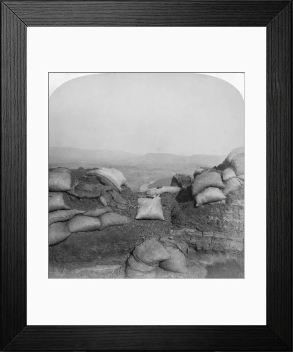 Framed Print : View from Spion Kop, South Africa, 2nd Boer War, 1901. Artist: Underwood & Underwood Framed Print : View from Spion Kop, South Africa, 2nd Boer War, 1901. Artist: Underwood & Underwood