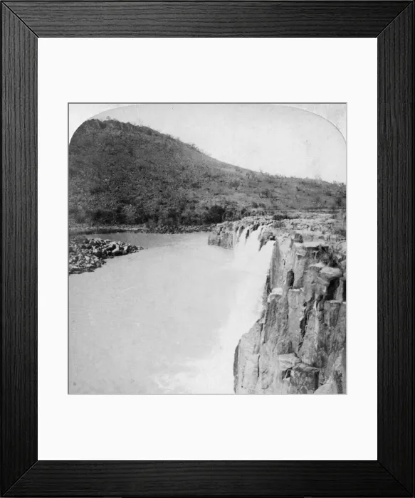 Framed Print : Middle Falls of the Tugela River from a Boer laager, near Colenso, South Africa, 2nd Boer War, 1901. Artist: Underwood & Underwood Framed Print : Middle Falls of the Tugela River from a Boer laager, near Colenso, South Africa, 2nd Boer War, 1901. Artist: Underwood & Underwood