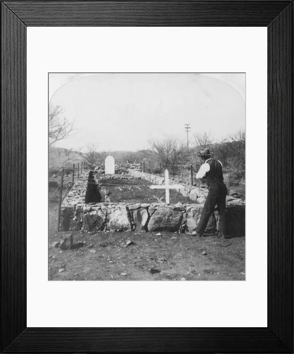 Framed Print : Where the fallen heroes lie, foot of Harts Hill, Colenso, South Africa, Boer War, 1901. Artist: Underwood & Underwood Framed Print : Where the fallen heroes lie, foot of Harts Hill, Colenso, South Africa, Boer War, 1901. Artist: Underwood & Underwood