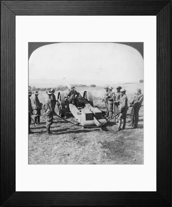 Framed Print : British naval gun, South Africa, Boer War, 1900. Artist: Underwood & Underwood Framed Print : British naval gun, South Africa, Boer War, 1900. Artist: Underwood & Underwood