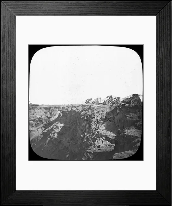 Framed Print : De Beers diamond mine, South Africa, c1890 Framed Print : De Beers diamond mine, South Africa, c1890