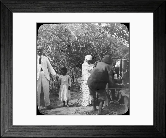 Framed Print : Grinding sugar cane, Brazil, late 19th or early 20th century Framed Print : Grinding sugar cane, Brazil, late 19th or early 20th century