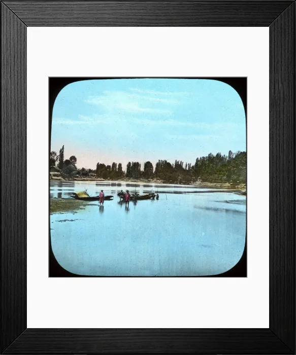 Framed Print : Looking down the Jhelum from the island, India, late 19th or early 20th century Framed Print : Looking down the Jhelum from the island, India, late 19th or early 20th century