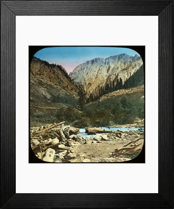 Framed Print : View between Sonamarg and Baltal, Kashmir, India, late 19th or early 20th century Framed Print : View between Sonamarg and Baltal, Kashmir, India, late 19th or early 20th century