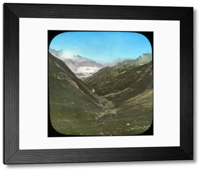 Framed Print : Mountain scene, India, late 19th or early 20th century Framed Print : Mountain scene, India, late 19th or early 20th century