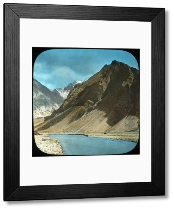 Framed Print : Upper course of the Indus River, Kashmir, India, late 19th or early 20th century Framed Print : Upper course of the Indus River, Kashmir, India, late 19th or early 20th century